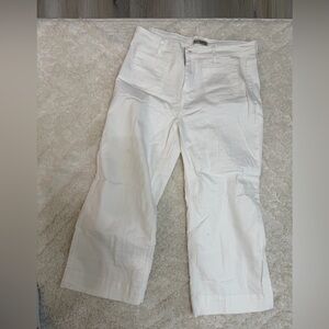 White Wide-Leg Pants